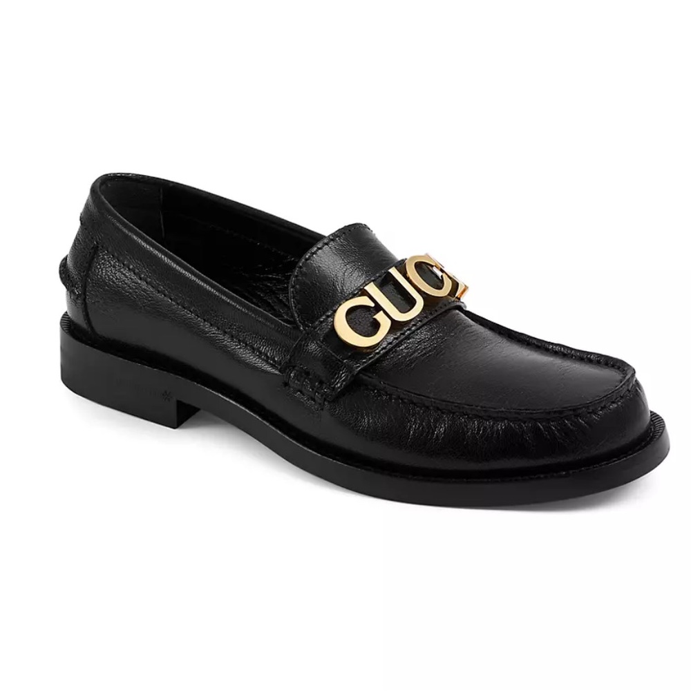 Gucci Cara Classic Logo Moccasin Loafers 36.5